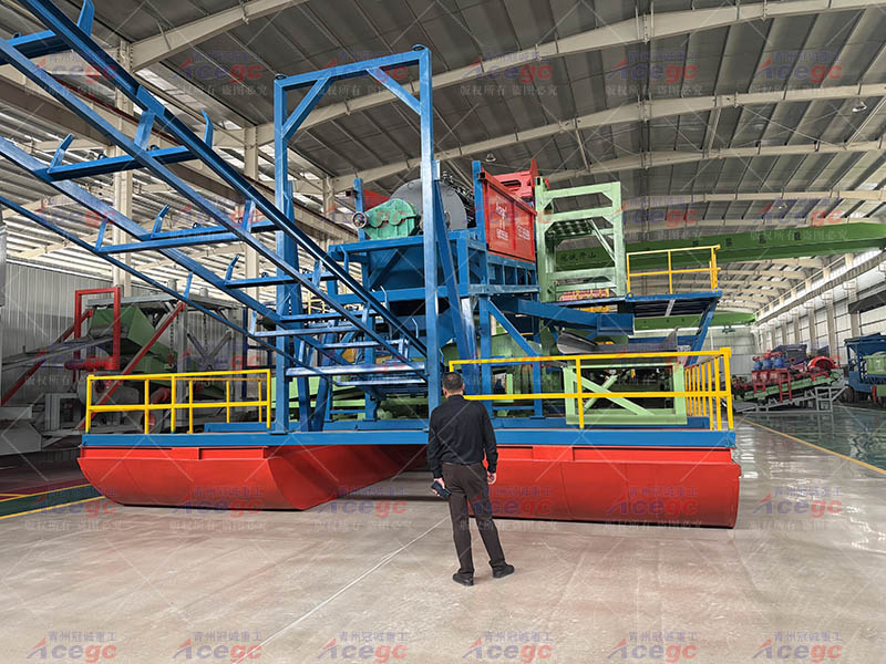 巴拉圭客戶實地考察河道重選設備